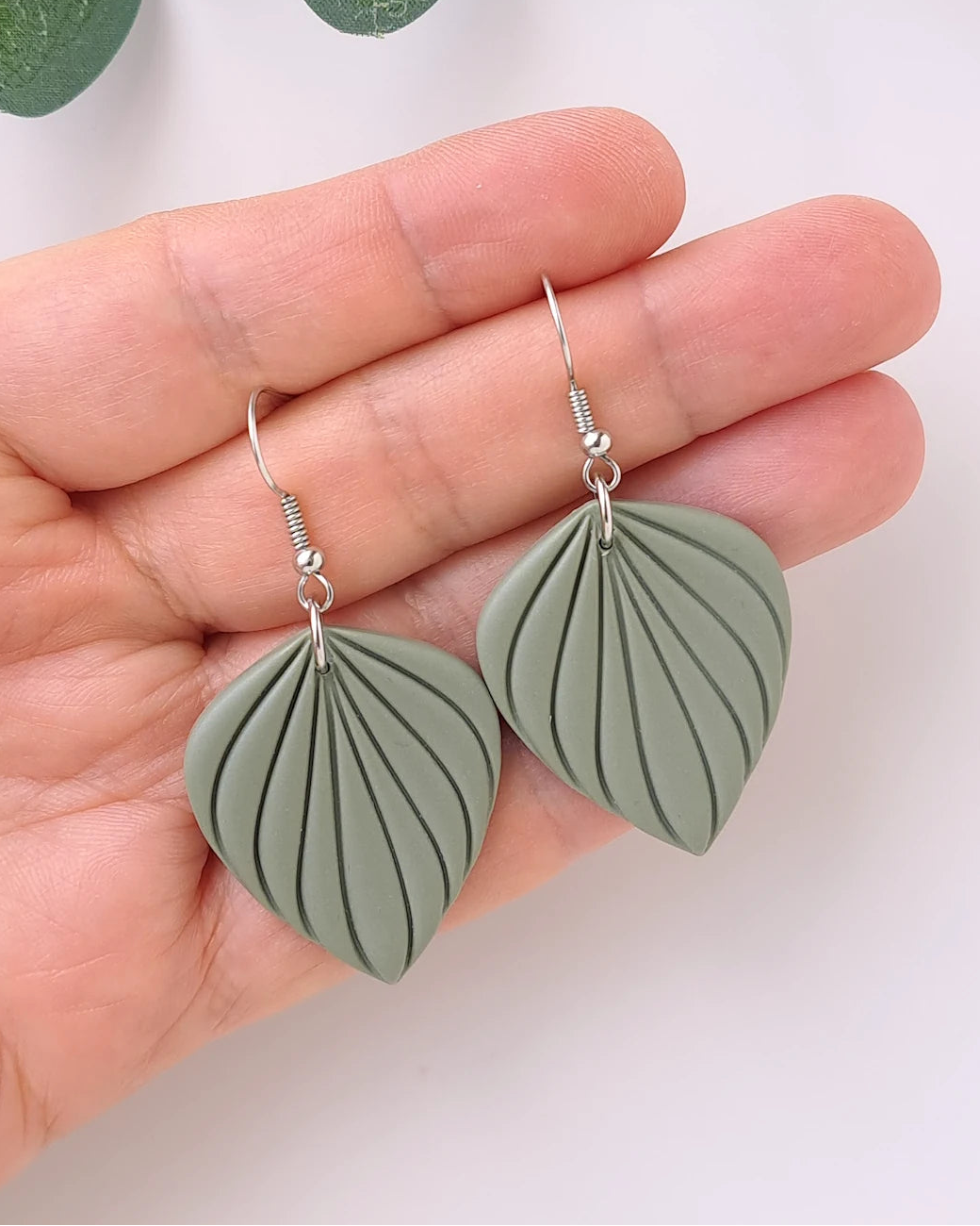 Sunlit Leaf Dangle Earrings