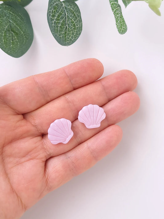 Pastel Shells Stud Earrings