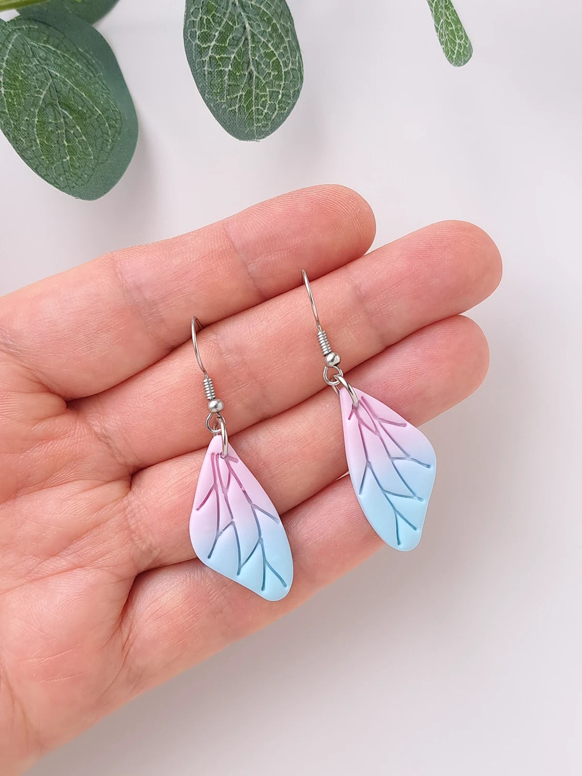Ombre Wings Dangle Earrings