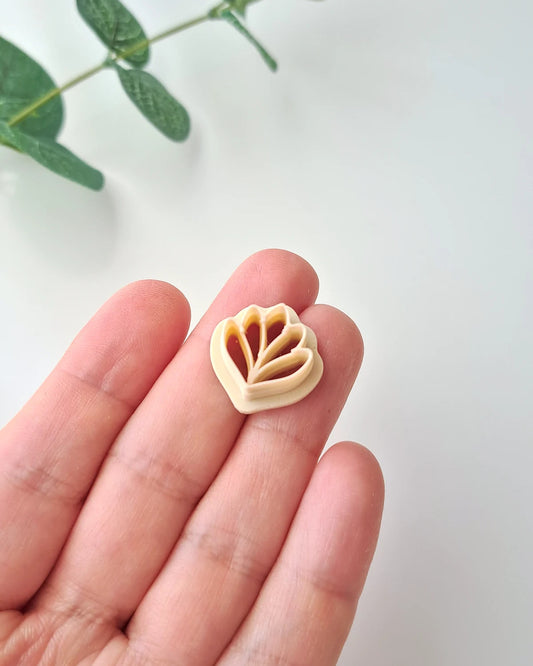 Pointed Floral Embossed Clay Cutter