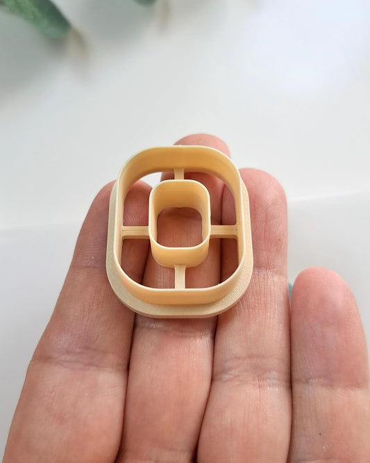 Rectangle Donut Clay Cutter, 3-in-1 Jewelry Making Tool