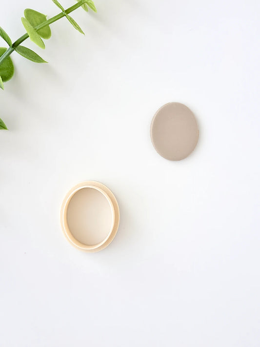 Plump Oval Polymer Clay Cutter
