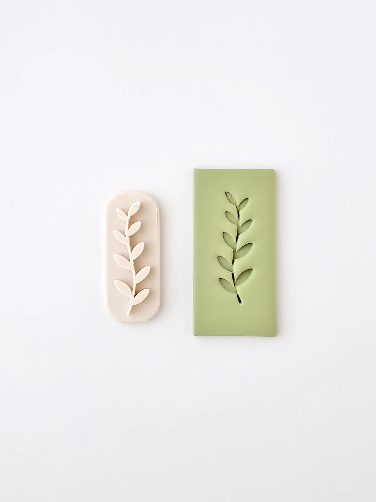 Botanical Polymer Clay Stamp #1