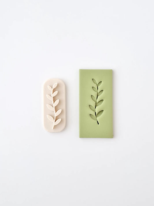 Botanical Polymer Clay Stamp #1