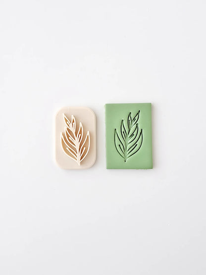 Botanical Polymer Clay Stamp #4