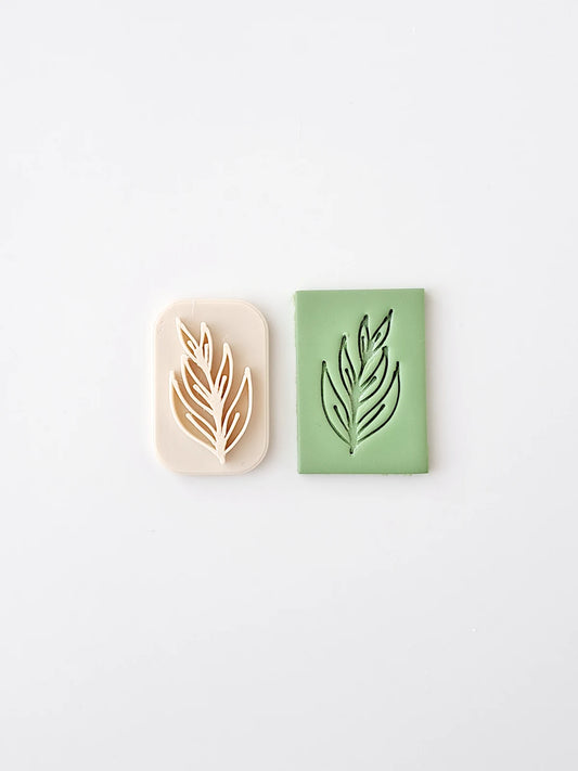Botanical Polymer Clay Stamp #4