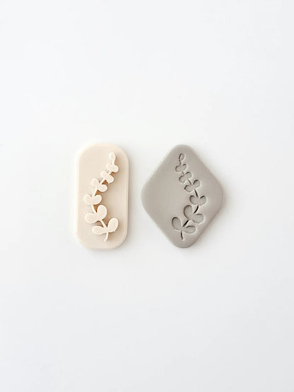 Botanical Polymer Clay Stamp #3