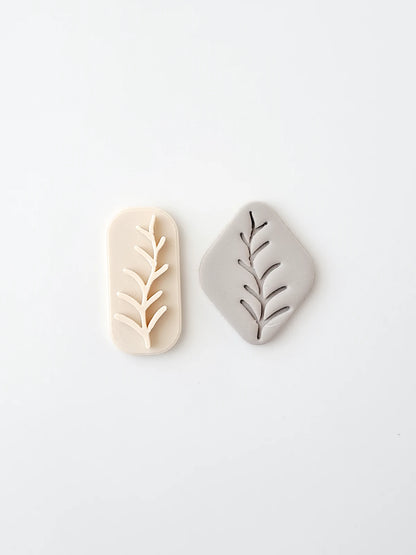Botanical Polymer Clay Stamp #2