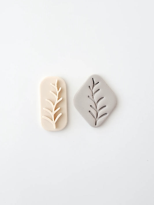 Botanical Polymer Clay Stamp #2