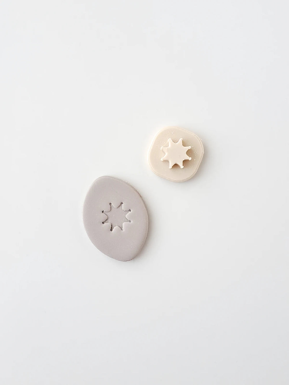 8 Point Star Polymer Clay Stamp