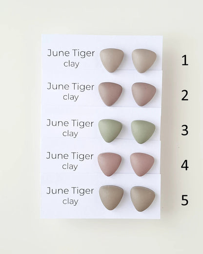 Satin Pebbles Stud Earrings