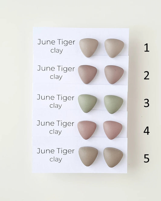 Satin Pebbles Stud Earrings