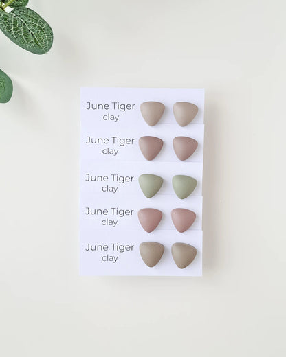 Satin Pebbles Stud Earrings