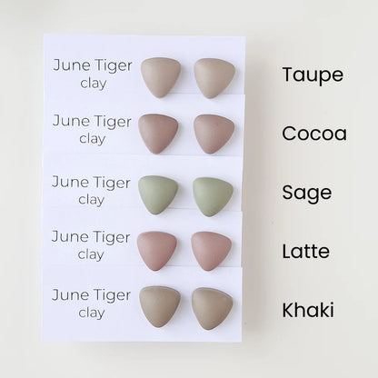 Satin Pebbles Stud Earrings