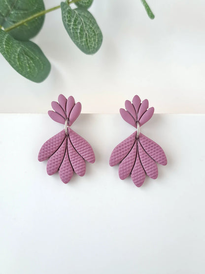 Pointed Floral Embossed Clay Cutter