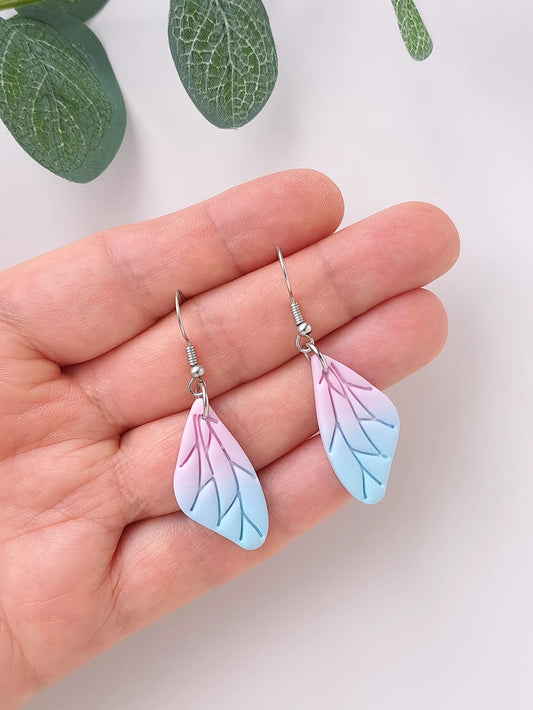 Ombre Wings Dangle Earrings