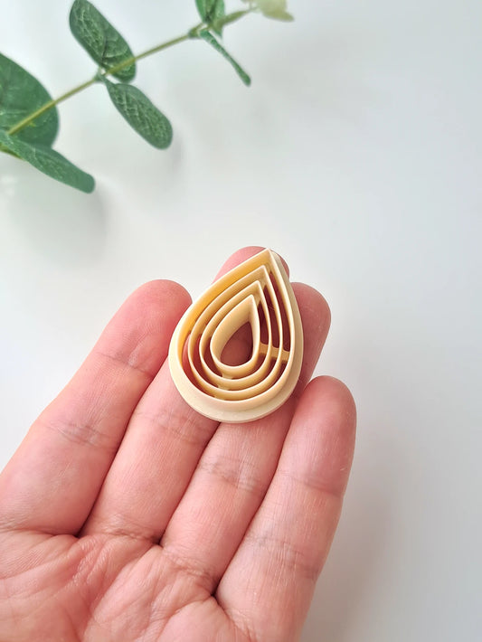 Extruded Teardrop Polymer Clay Cutter