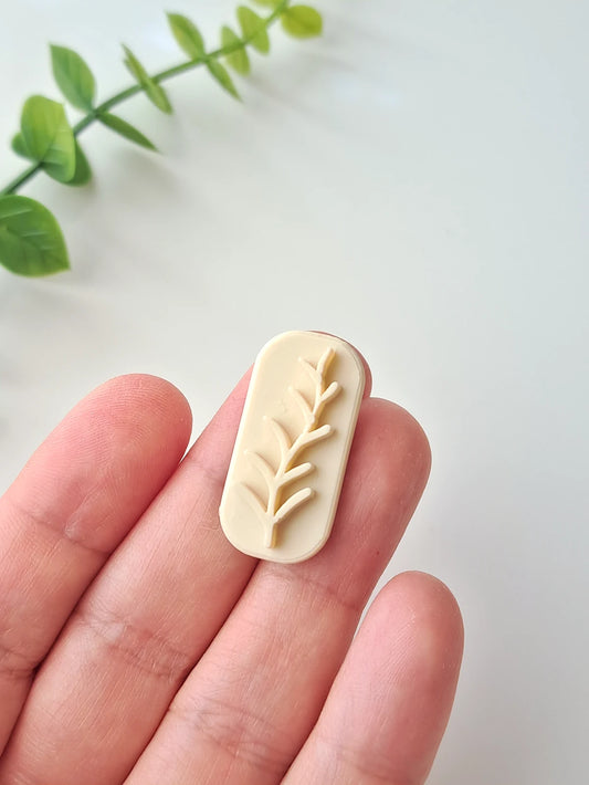 Botanical Polymer Clay Stamp #2
