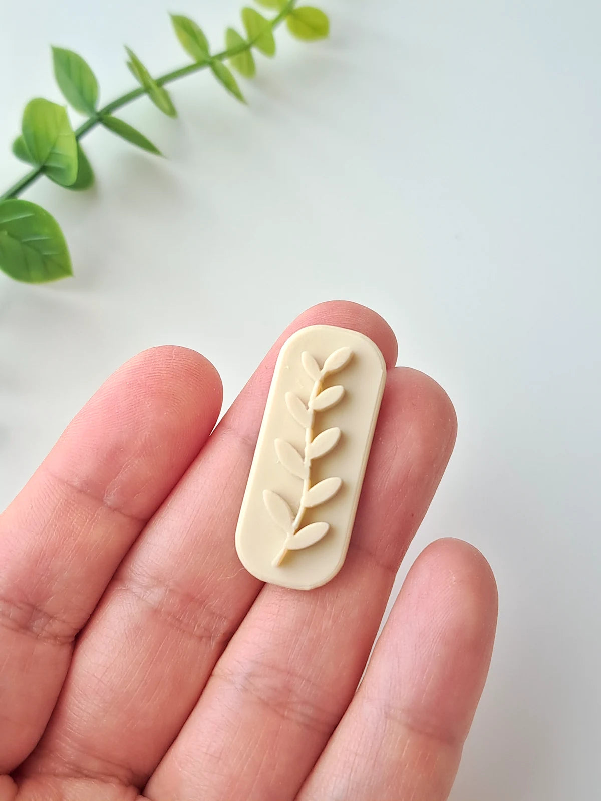 Botanical Polymer Clay Stamp #1