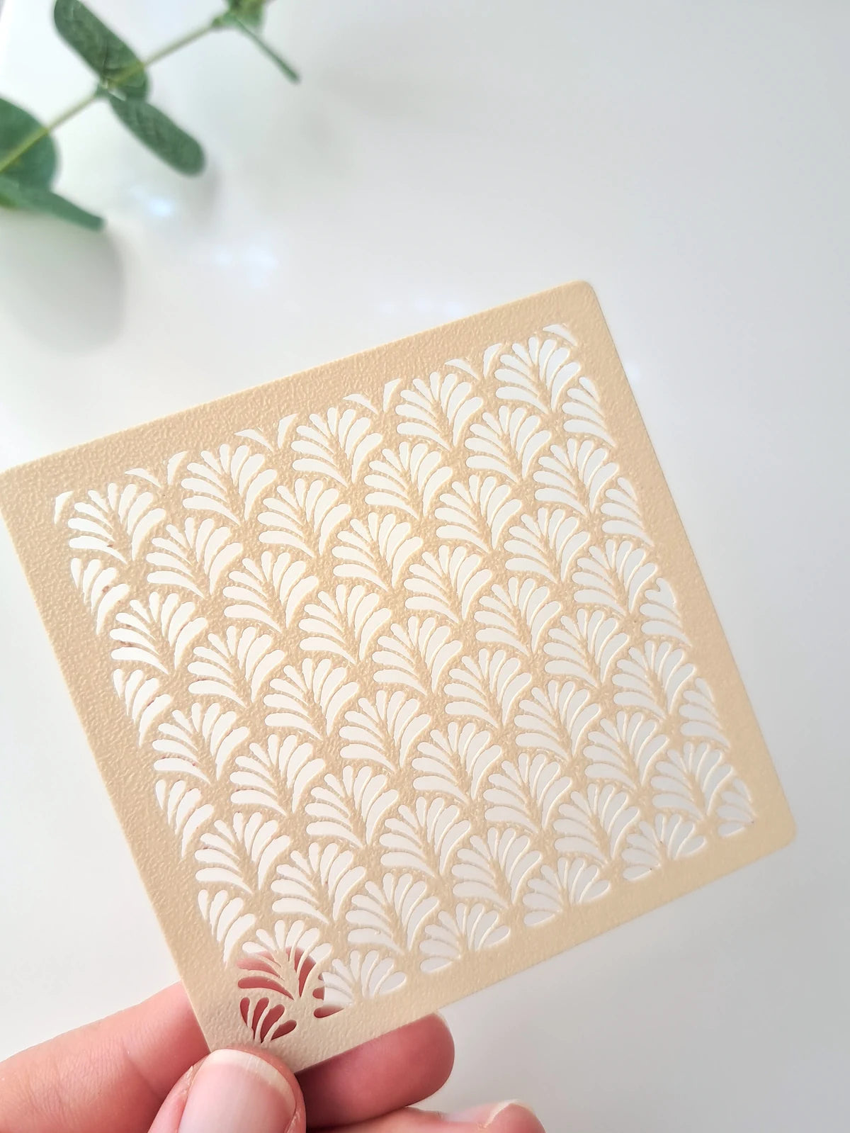 Palm Leaves 3D Stencil