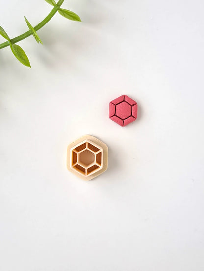 Hexagon Gemstone Polymer Clay Cutter