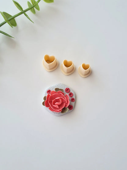 Heart Micro Clay Cutter Set