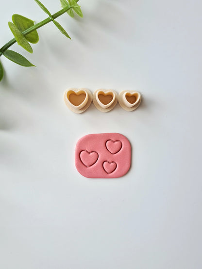 Heart Micro Clay Cutter Set