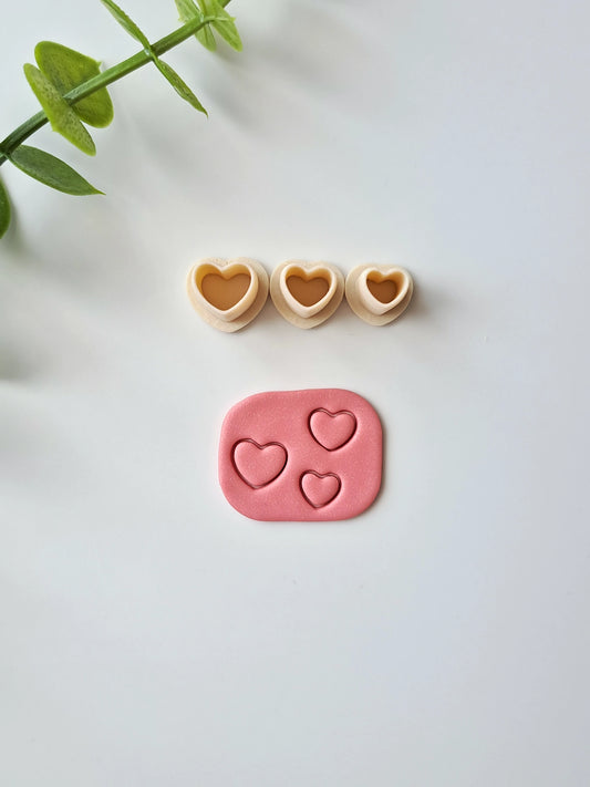 Heart Micro Clay Cutter Set