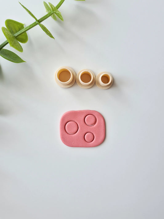 Circle Petal Micro Clay Cutter Set