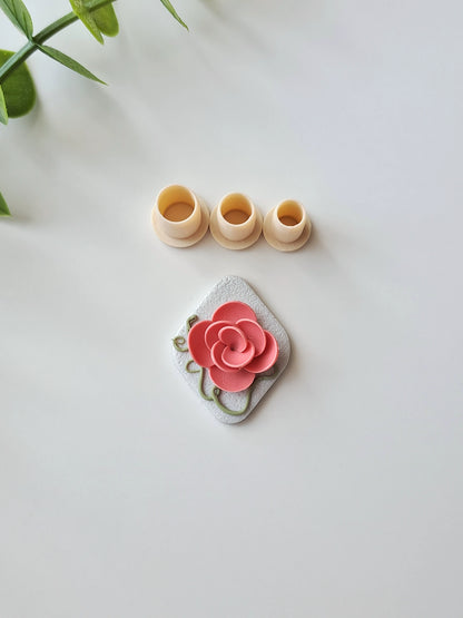 Circle Petal Micro Clay Cutter Set
