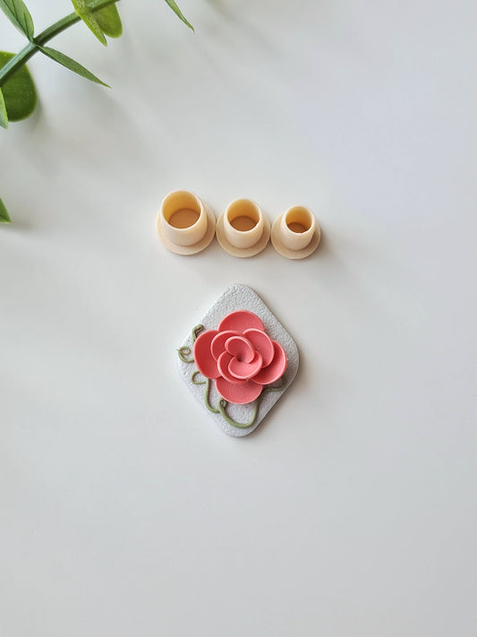 Circle Petal Micro Clay Cutter Set