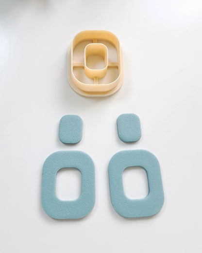 Rectangle Donut Clay Cutter, 3-in-1 Jewelry Making Tool