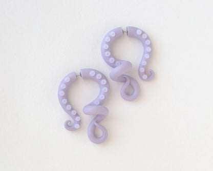 Pastel Goth Tentacle Earrings