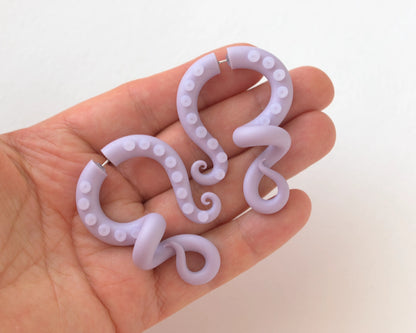Pastel Goth Tentacle Earrings