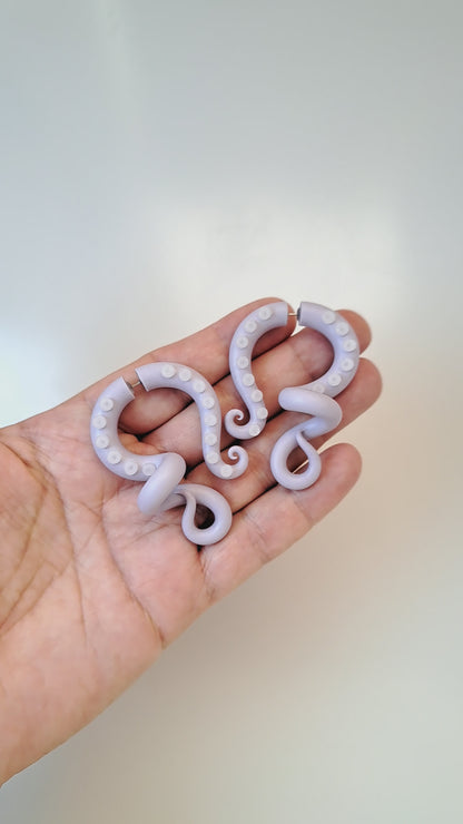 Pastel Goth Tentacle Earrings